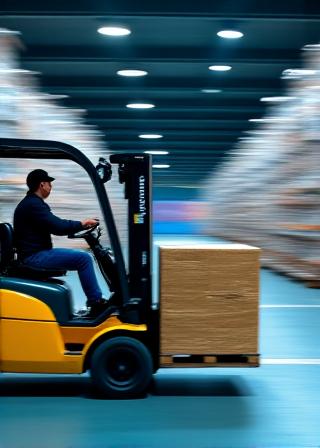 Logistics flow management inside warehouse