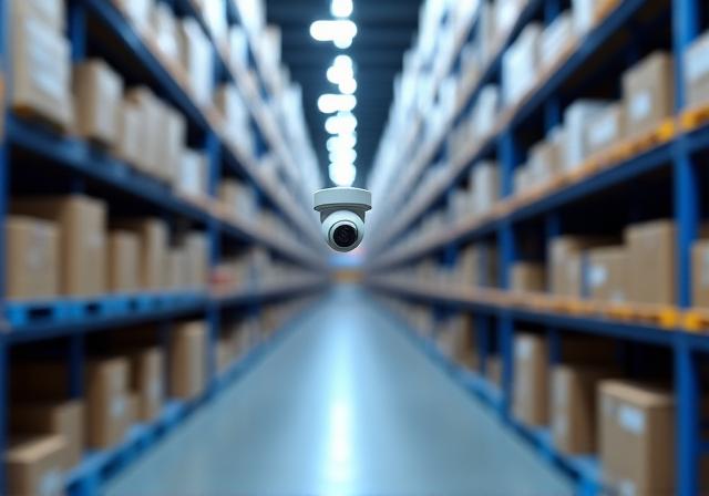 Secured warehouse shelving and monitoring