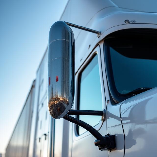 Modern logistics truck on the highway