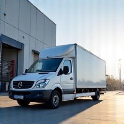Delivery van arrival