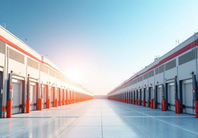 Active loading dock bays at Reese Michigan hub